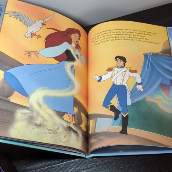 Vintage Disney The Little Mermaid Story Story Book Hardcover 1997 Princess - Picture 11 of 14